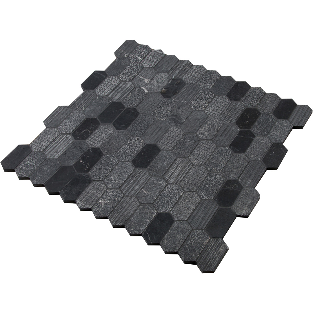 SHIFT CHARCOAL PETIT PICKET MOSAIC - Walker Zanger